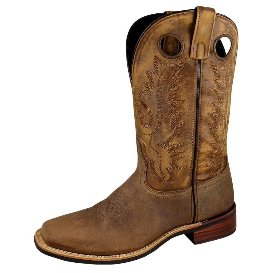 Smoky Mountain Western Boots Mens Timber Square Brown Distress 4052 Image 1