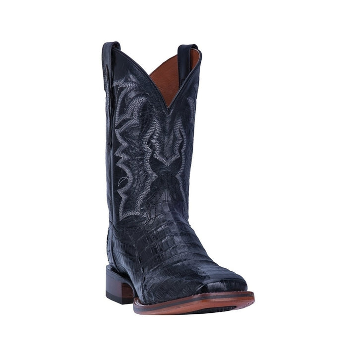 Dan Post Western Boots Mens 11" Shaft Kingsly Caiman Black DP4805 Image 1