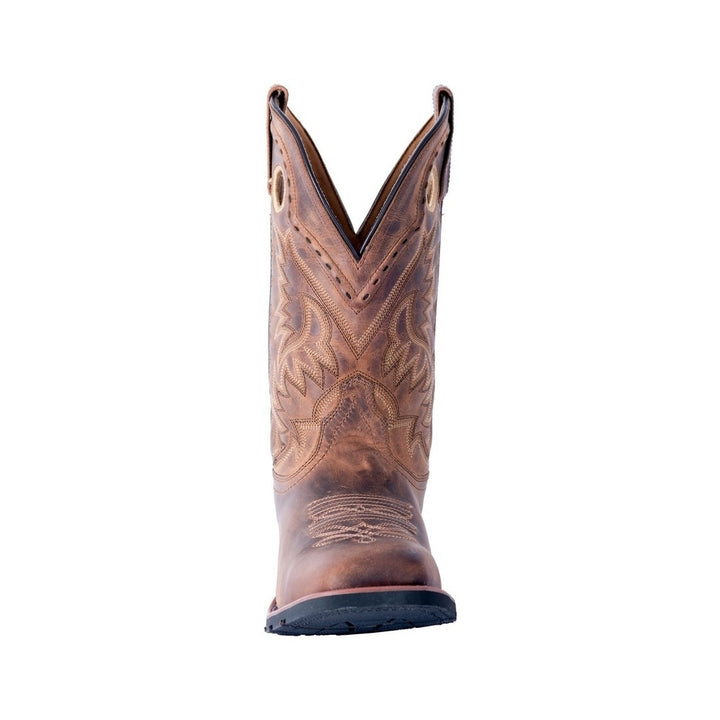 Laredo Western Boots Mens Kane 11" Shaft Square Toe Tan 7812 Image 2