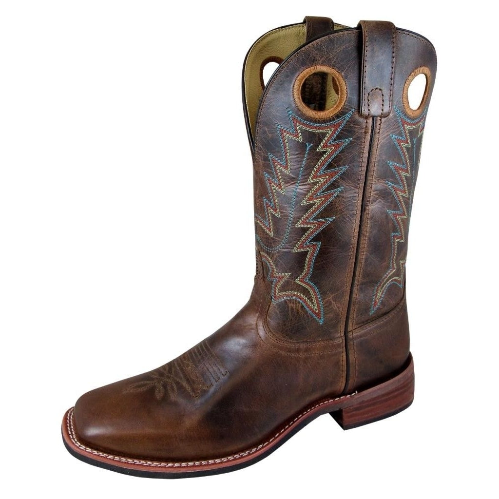 Smoky Mountain Western Boots Mens Blake Brown Waxed Distress 4655 Image 1