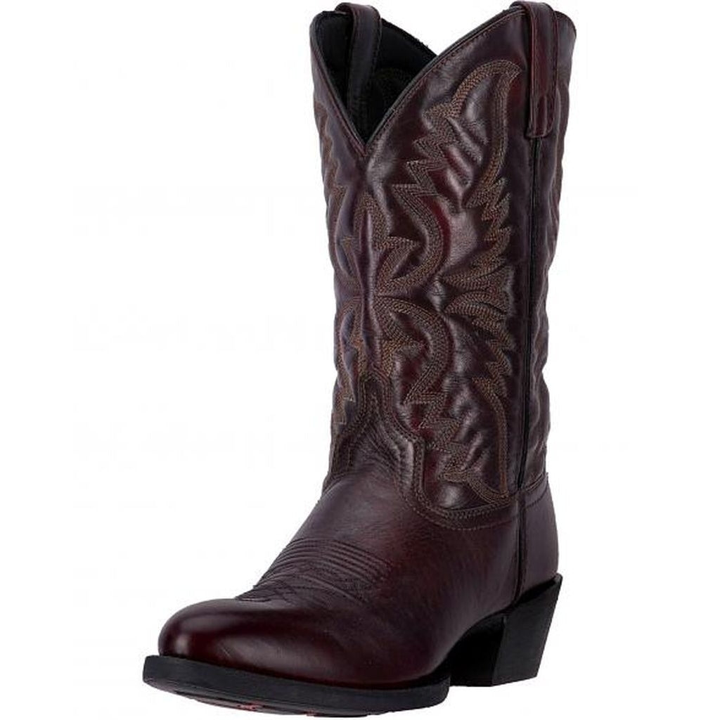 Laredo Western Boots Mens Birchwood 12" Leather Round Toe Black 68458 Image 1