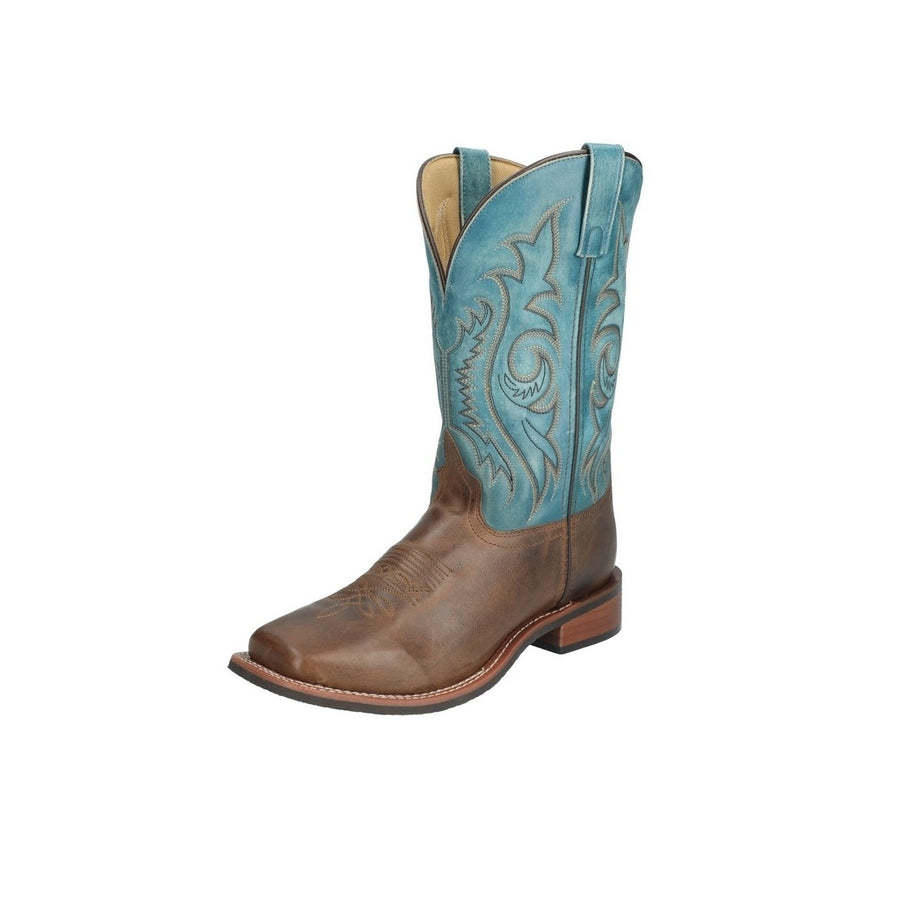 Smoky Mountain Western Boots Mens Knoxville Square Toe Pull On 4310 Image 1