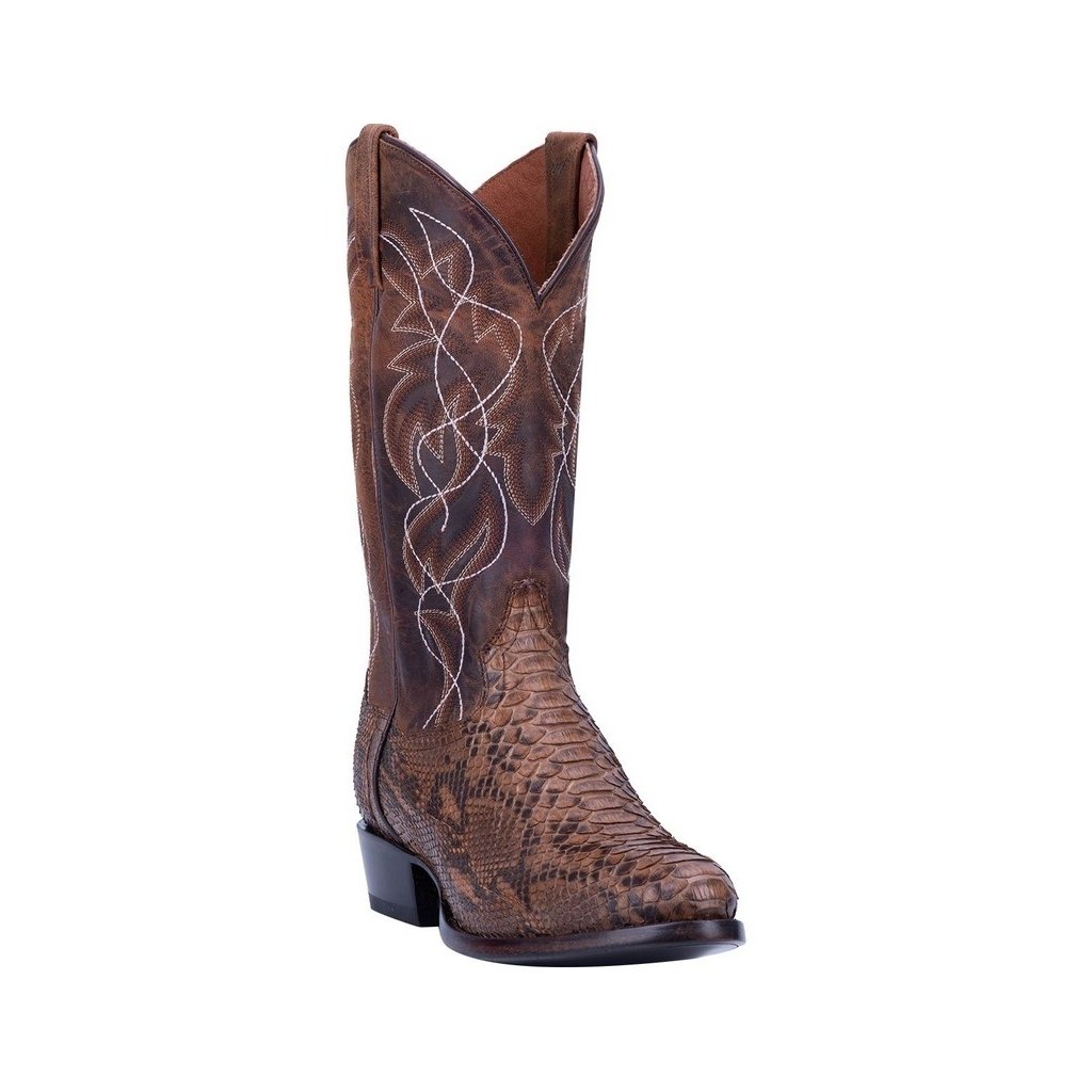 Dan Post Western Boots Mens Manning Python Bay Apache Tan DP3037 Image 1