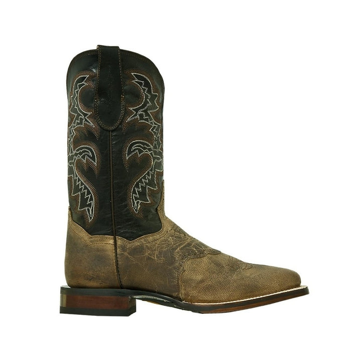 Dan Post Western Boots Mens Franklin Cowboy Mad Cat Sand Brown DP2815 Image 2