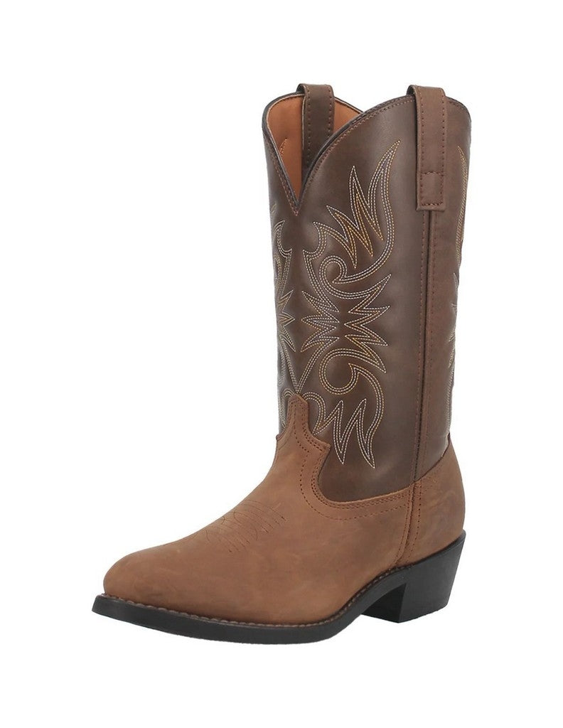 Laredo Western Boots Mens Paris 12" Leather Distressed Tan 4242 Image 1