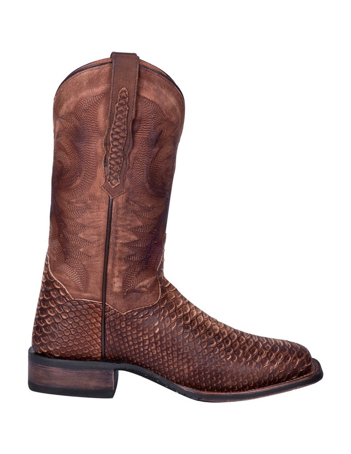 Dan Post Western Boots Mens KA Python Print Square Toe Saddle DP4526 Image 2