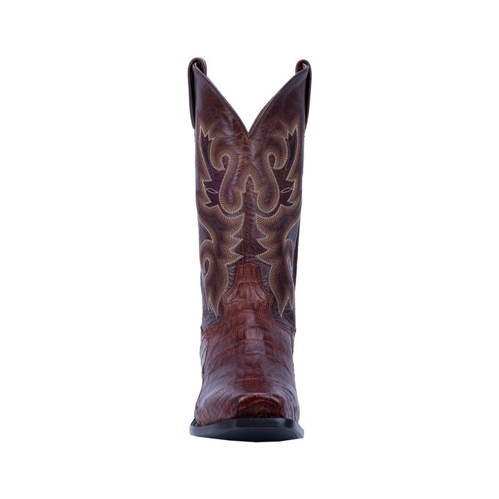 Dan Post Western Boots Mens Bayou Caiman Tail 13" Brown DP3074 Image 3