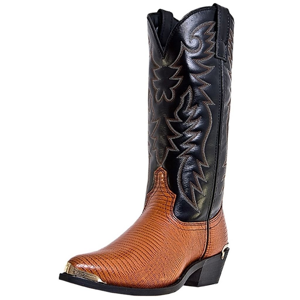 Laredo Western Boots Mens Cowboy Atlanta Faux Lizard Peanut 68086 Image 1