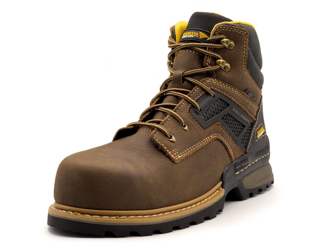 Avenger Work Boots Mens A-Max Dozer 6" WP Composite Toe Brown 8700 Image 1