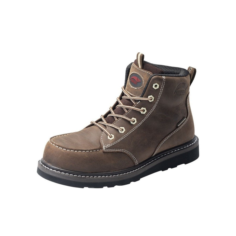 Avenger Work Boots Mens Wedge Lace Up Waterproof Brown A7607 Image 1