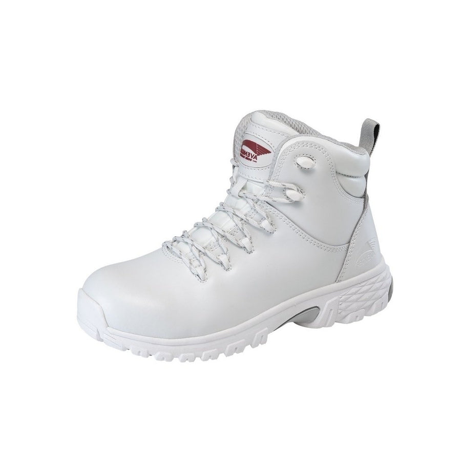 Avenger Work Boots Womens Flight Leather Rubber Heel White A7473 Image 1