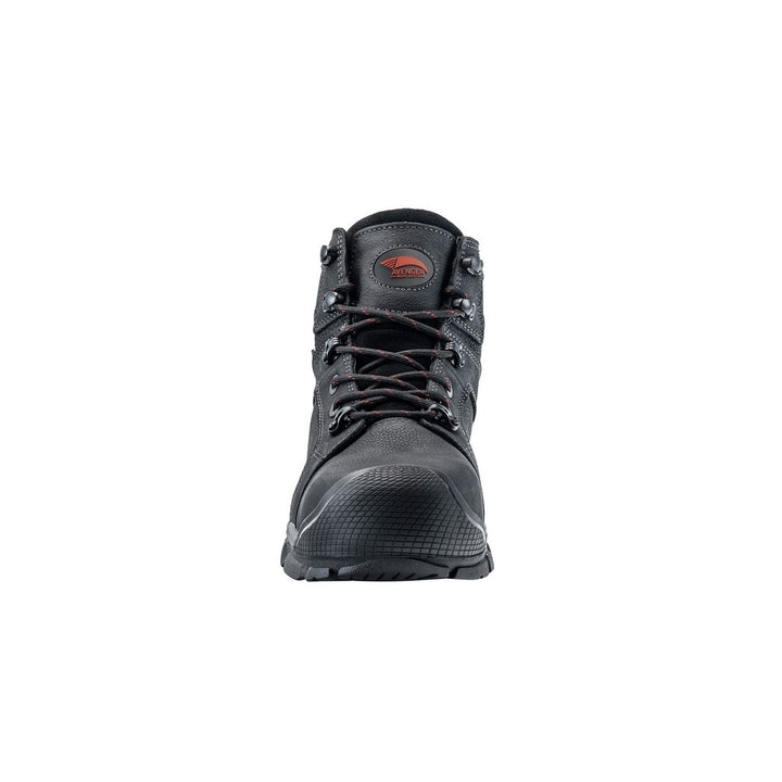 Avenger Work Boots Mens Rubber Soles Dual Insole Black A7337 Image 2