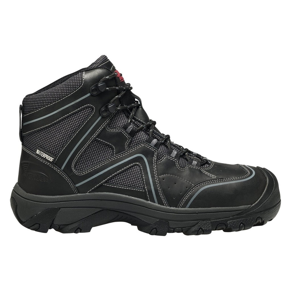 Avenger Work Boots Mens Puncture Resistant WP ST Crosscut Black 7712 Image 2