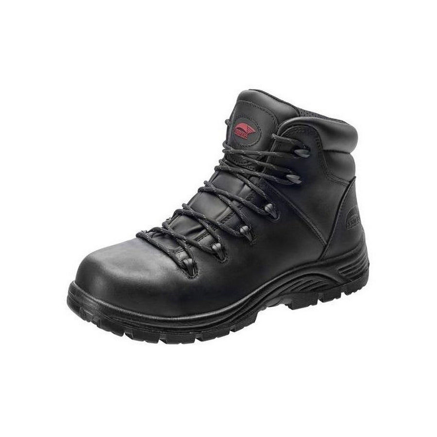 Avenger Work Boots Mens Framer Composite Toe Black Leather 6" 7223 Image 1