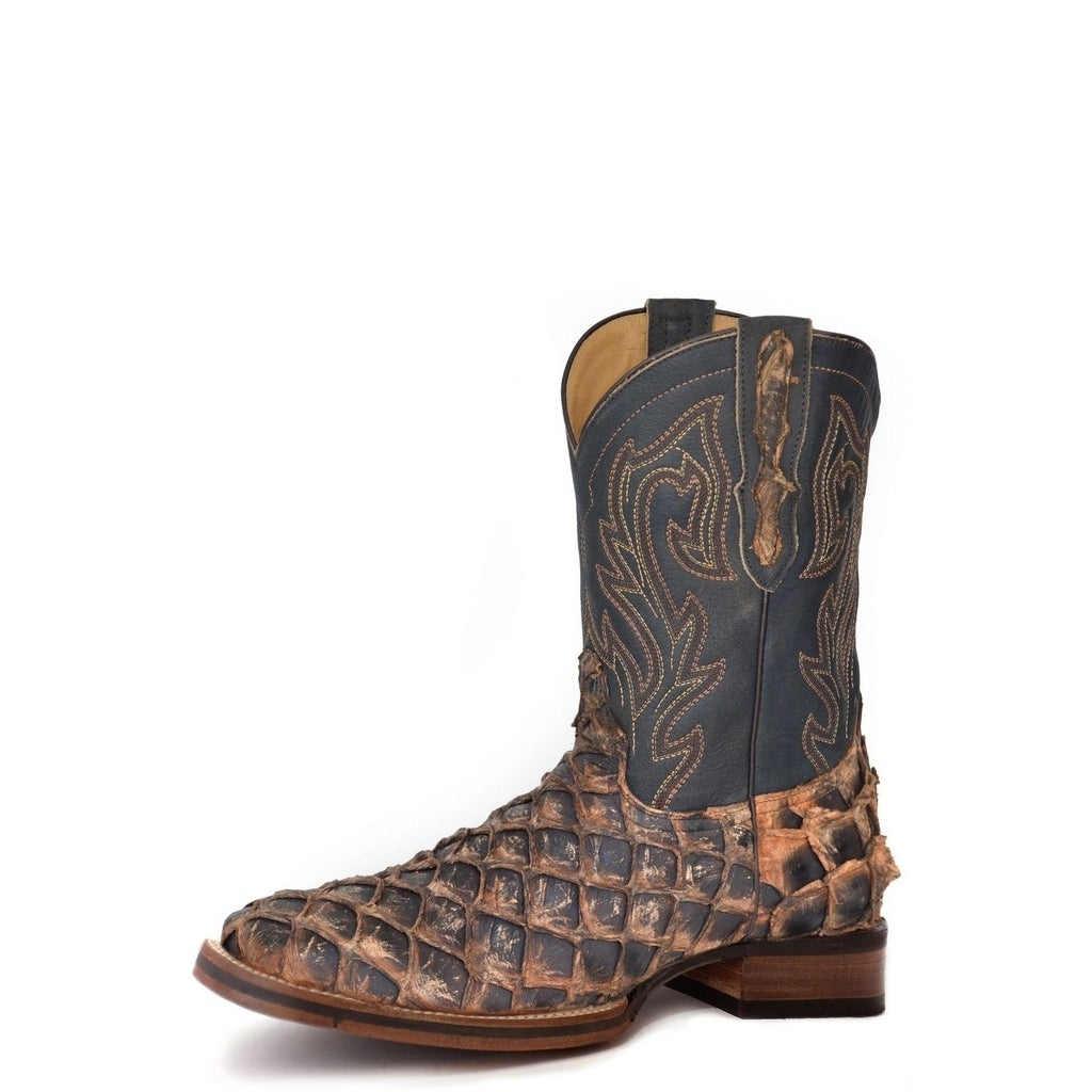 Stetson Western Boots Mens Predator Exotic Brown 12-020-8819-3882 BR Image 1