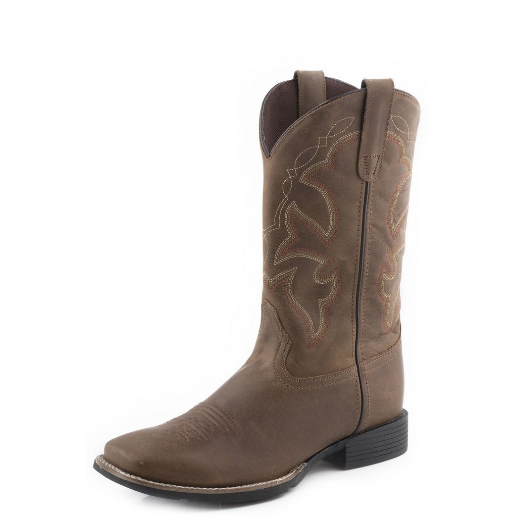 Roper Western Boots Mens Square Monterey Tan 09-020-0904-3087 TA Image 1