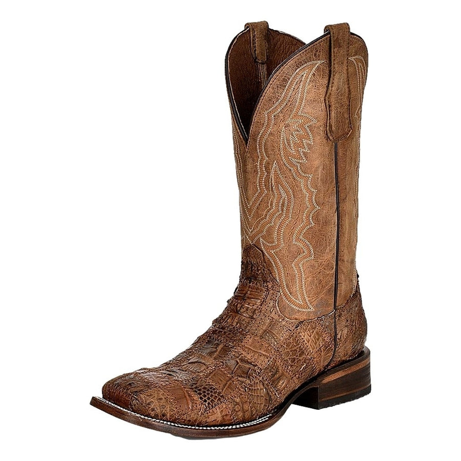 Circle G Western Boots Mens Caiman Patchwork Embroidery Orix L5949 Image 1