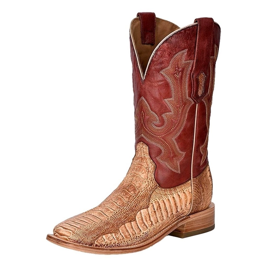 Corral Western Boots Mens Ostrich Leg Embroidery Honey Red A4290 Image 1