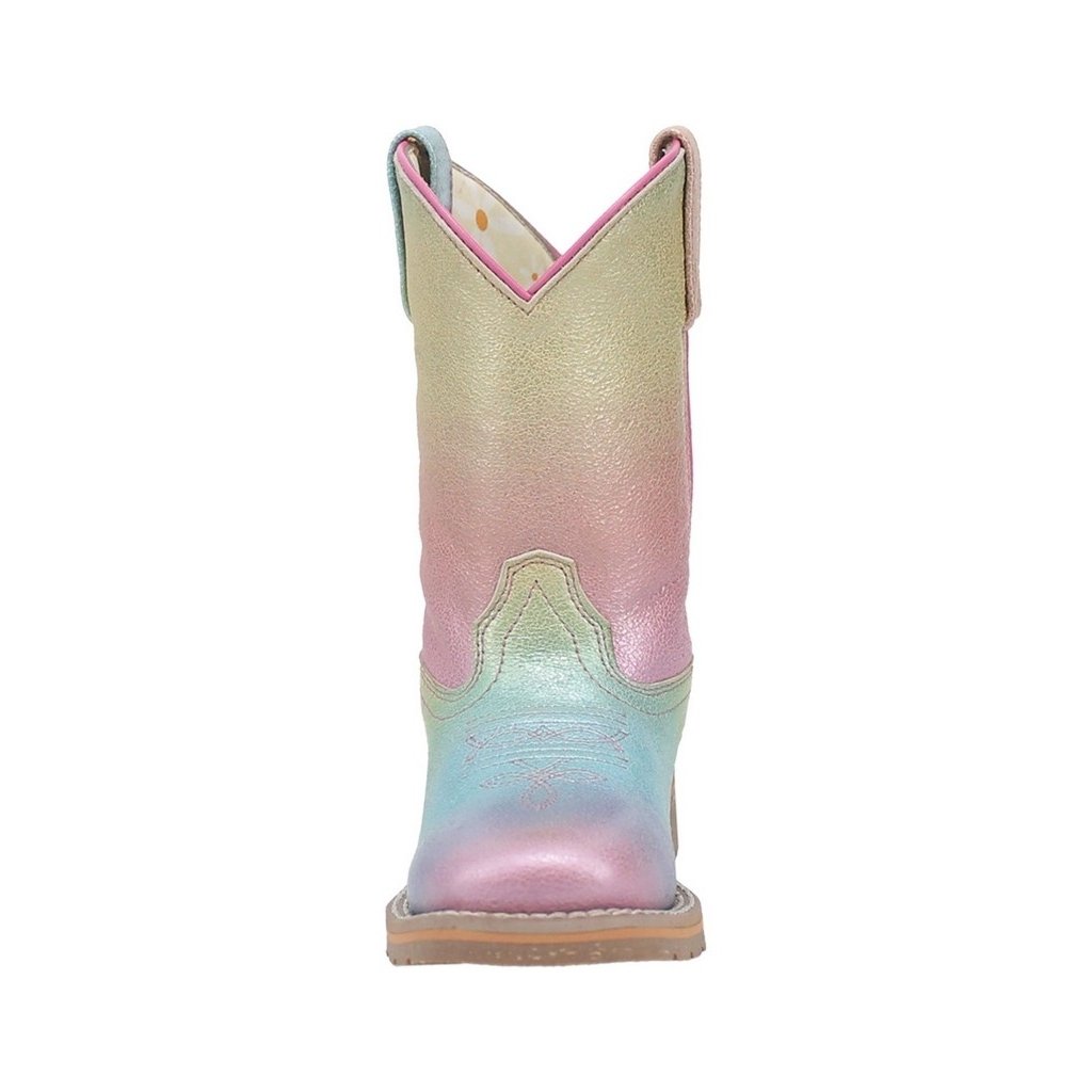 Dan Post Western Boots Girls 8" Pull On Ombre Rainbow Multi DPC2977 Image 2