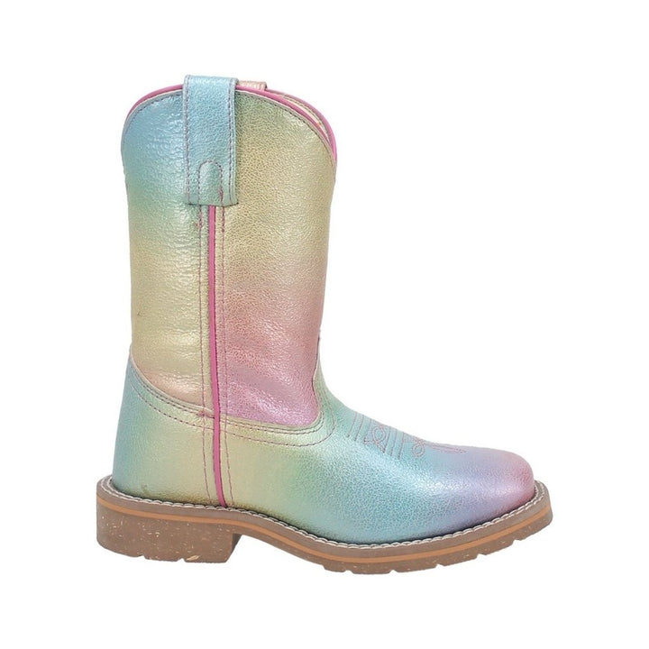 Dan Post Western Boots Girls 8" Pull On Ombre Rainbow Multi DPC2977 Image 3