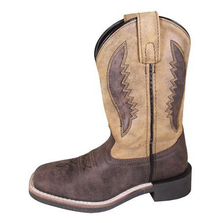 Smoky Mountain Western Boots Boys Ranger Leather Square Toe Brown 3090Y Image 1