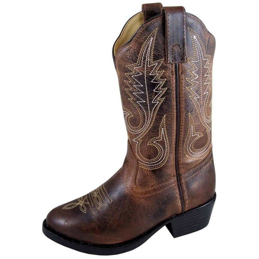 Smoky Mountain Western Boots Boys Annie Leather PVC Brown 3435Y Image 1