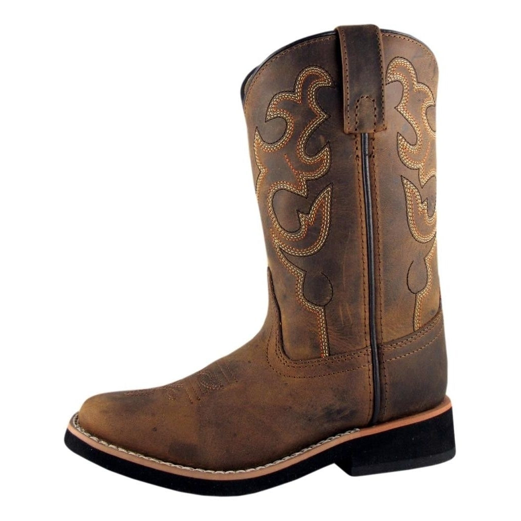 Smoky Mountain Western Boots Boys Pueblo Leather Dark Crazy Horse 3520Y Image 1