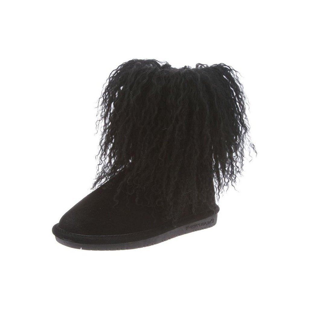 Bearpaw Casual Boots Girls Boo Youth Curly Lamb Hair Suede 1854Y Image 1