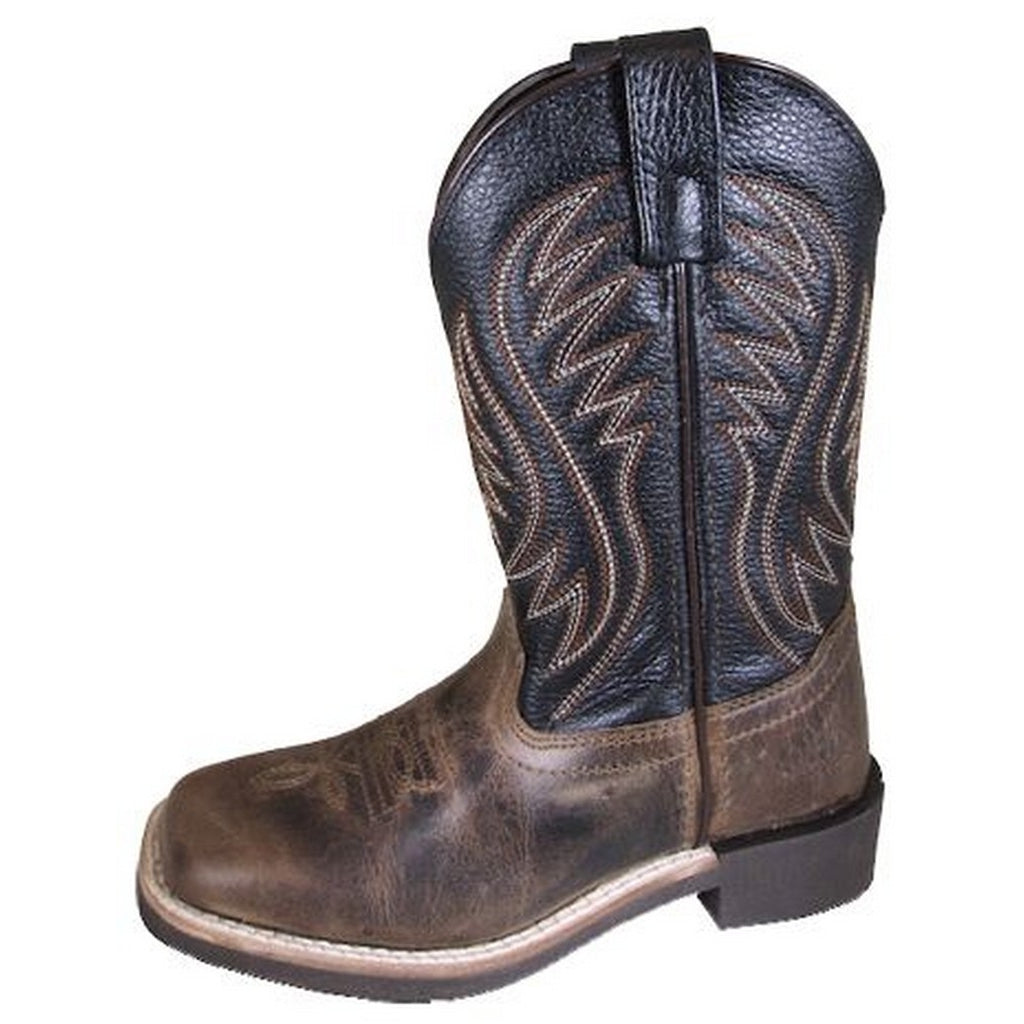 Smoky Mountain Western Boots Boys Travis Leather Square Toe Brown 3091Y Image 1