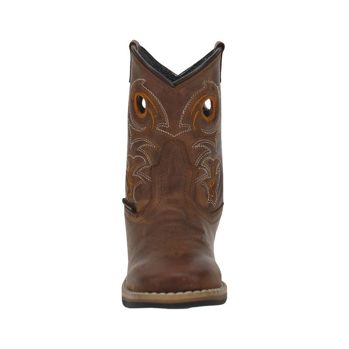 Dan Post Western Boots Boys Storms Eye Jr. Leather Brown DPC2964 Image 3