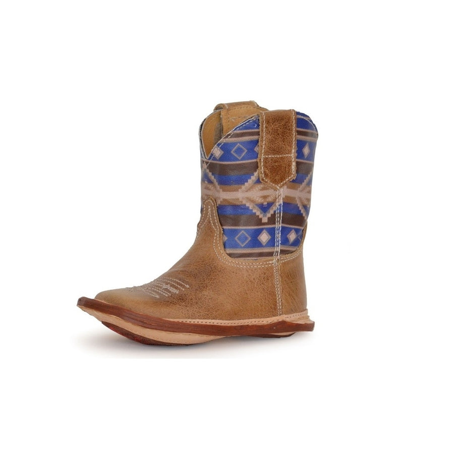 Roper Western Boots Boys Aztek Soft Sole Tan 09-016-7912-8508 TA Image 1