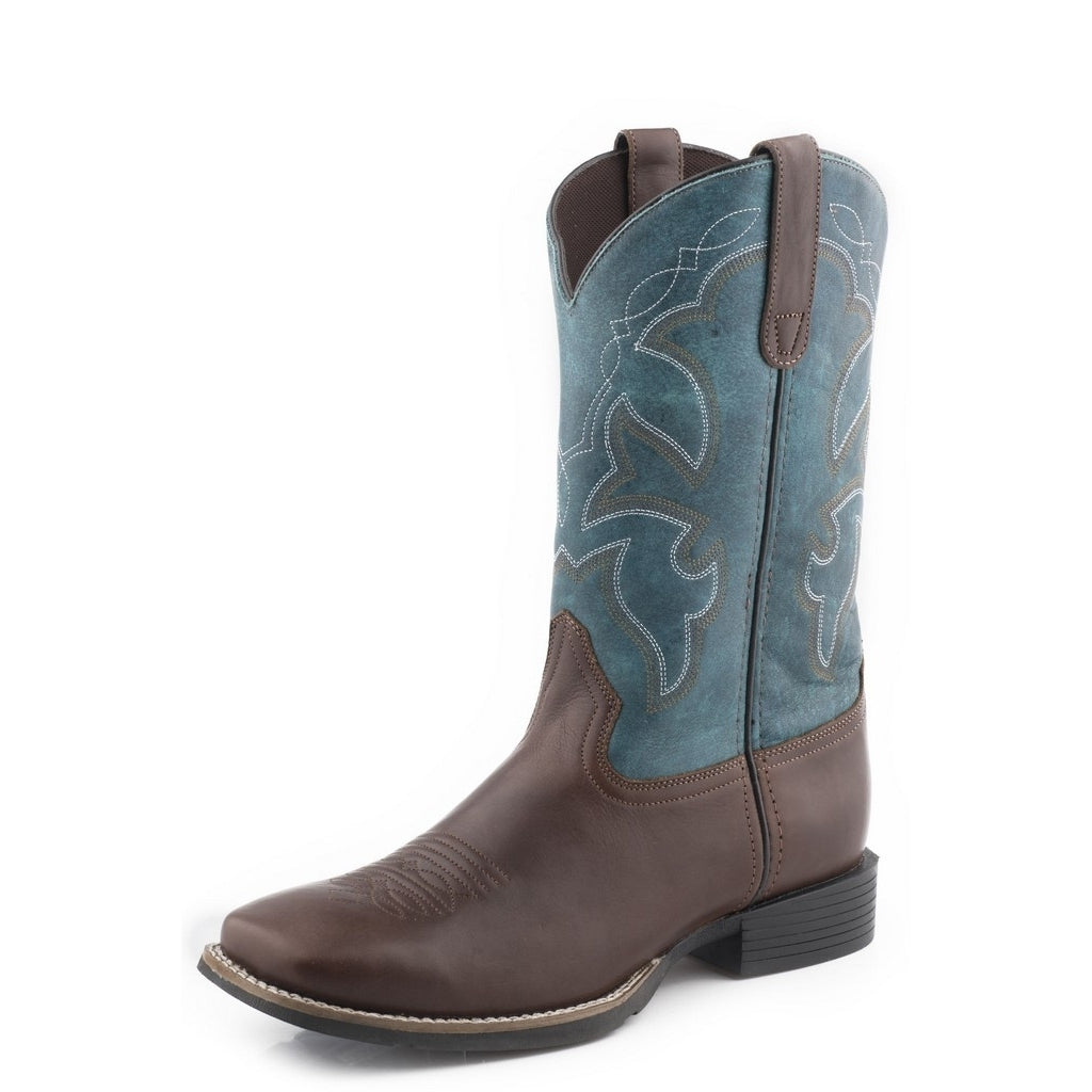 Roper Western Boots Boys Monterey Square Brown 09-018-0911-3086 BR Image 1