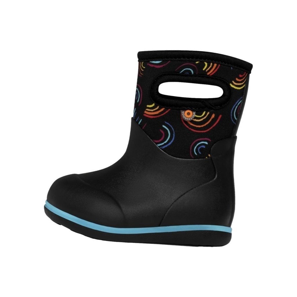 Bogs Outdoor Boots Girls Rainbows Wild Baby Classic Black Multi 73125I Image 1