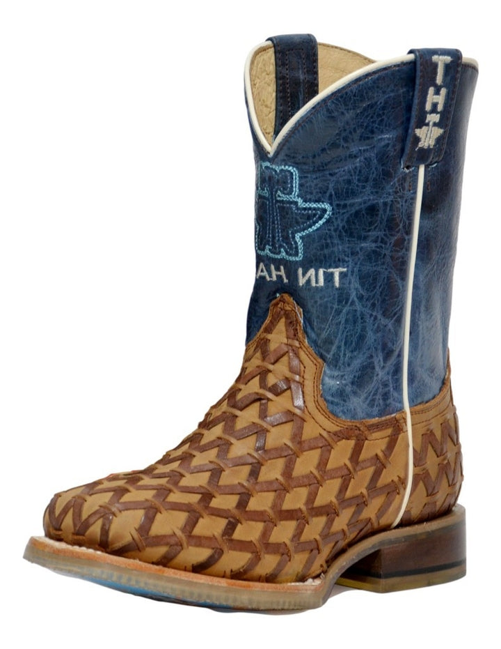 Tin Haul Western Boots Boys Grill Master Junior 14-018-0077-0885 BR Image 1