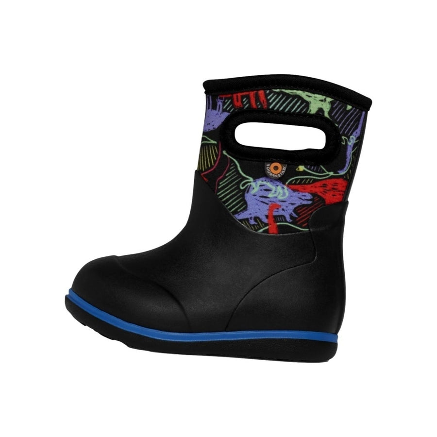 Bogs Outdoor Boots Boys Neon Dino Baby Classic Black Multi 73095I Image 1