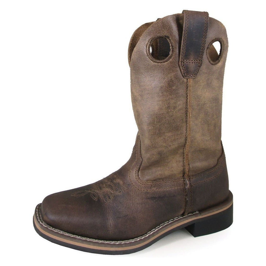 Smoky Mountain Western Boots Boys Waylon Pull On Brown Oil 3910C Image 1