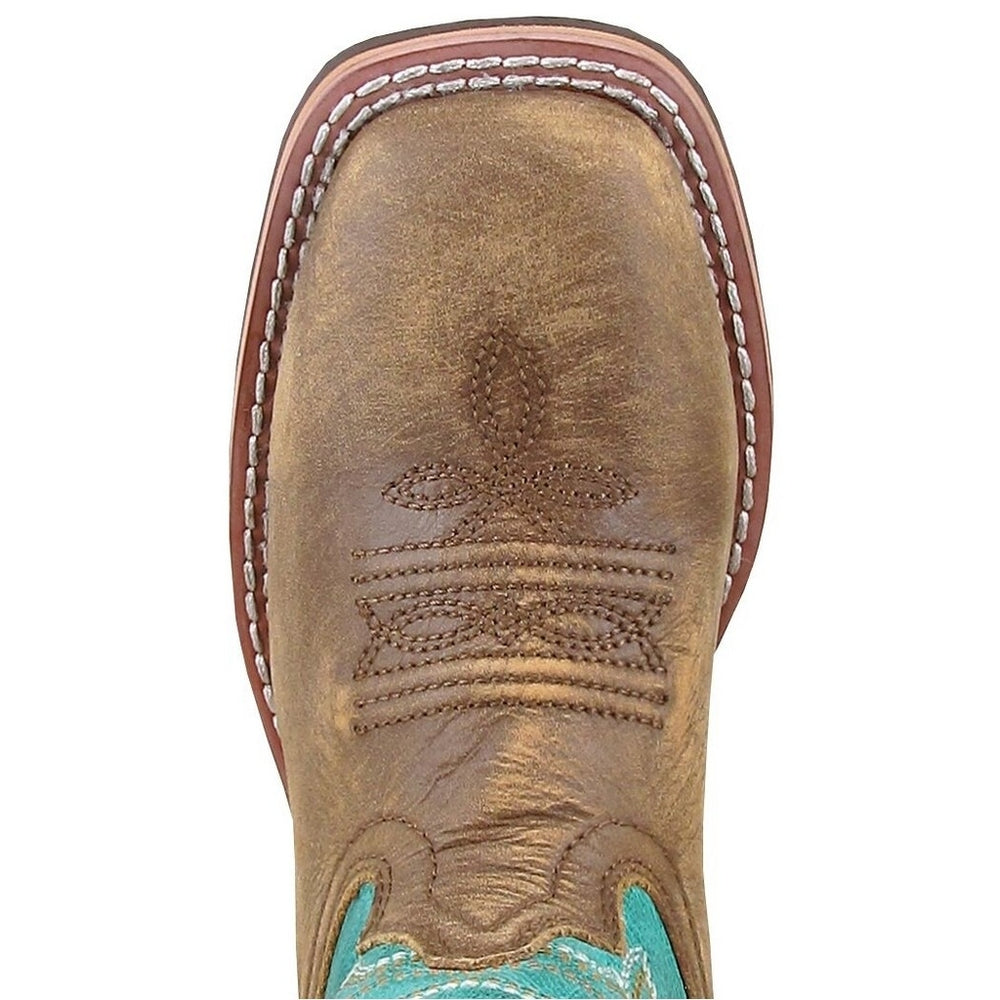 Smoky Mountain Western Boots Boys Jesse Brown Turquoise 3851Y Image 2