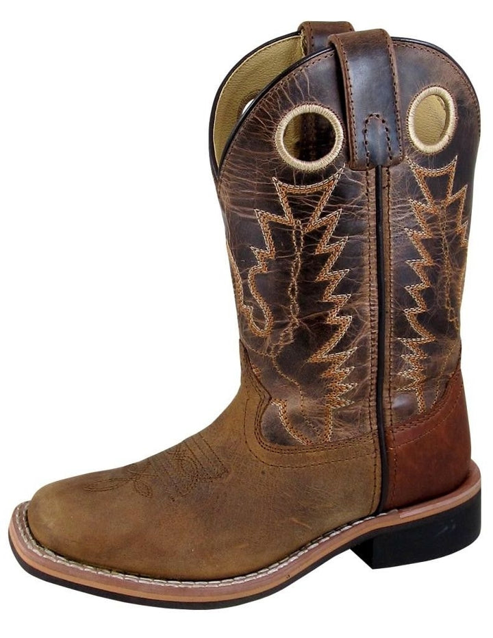 Smoky Mountain Western Boots Boys Jesse Square Toe Brown Crackle 3662C Image 1