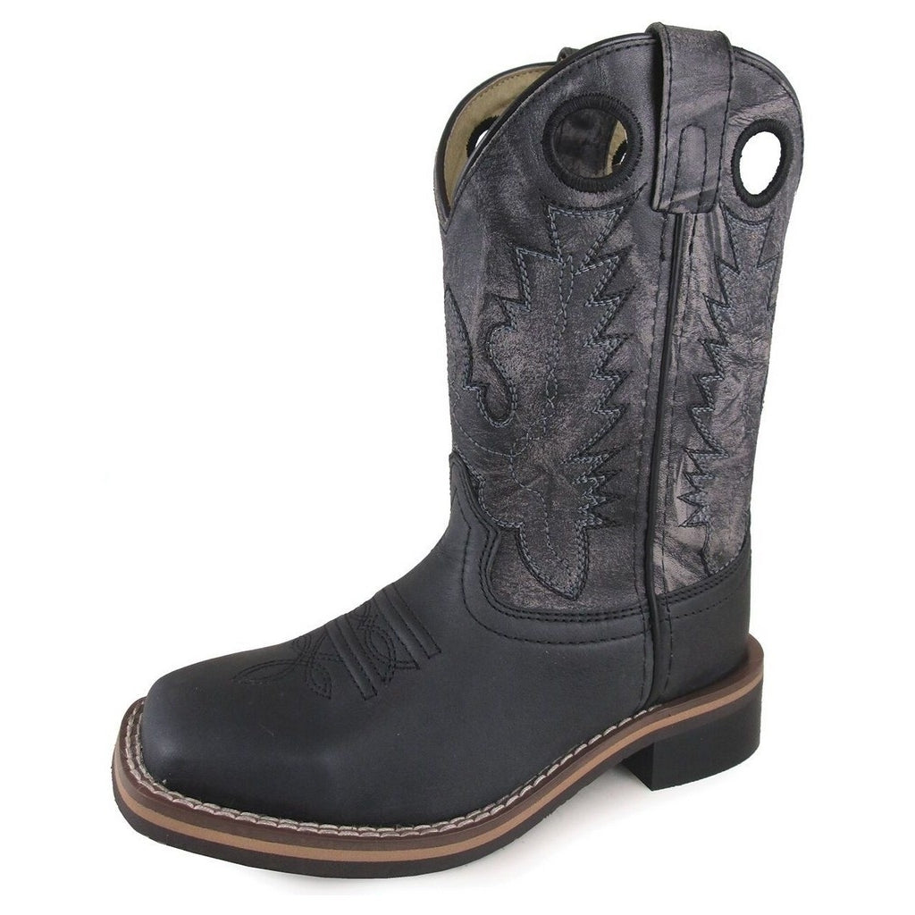 Smoky Mountain Western Boots Boys Duke Square Toe Black 3912Y Image 1