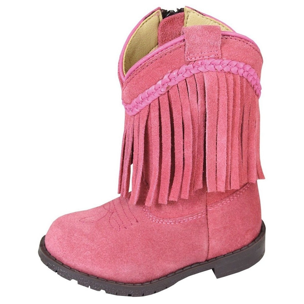 Smoky Mountain Western Boots Girls Hopalong U Toe Pink 3574T Image 1