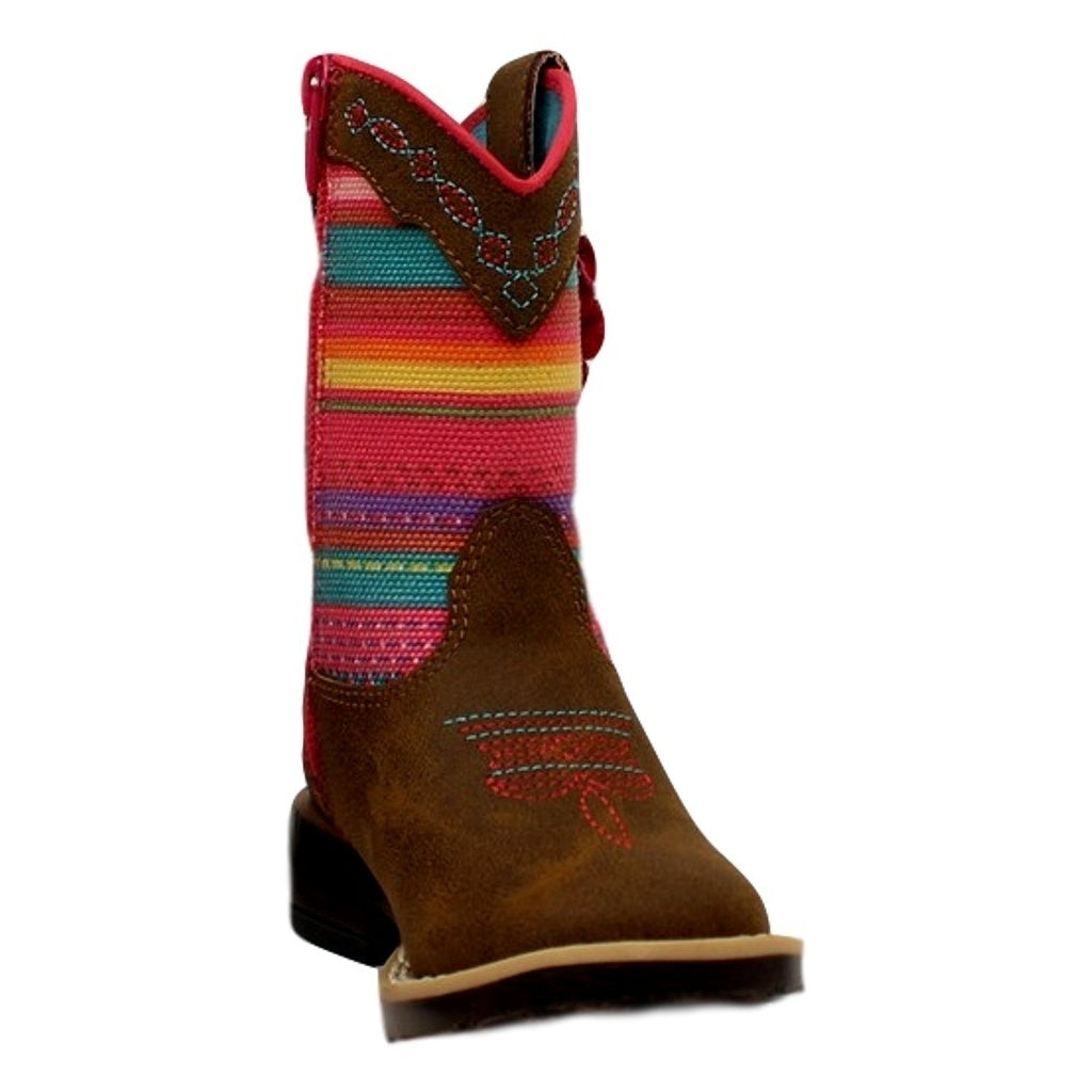 Blazin Roxx Western Boots Girls Camilla Striped Flower Brown 4419844 Image 2