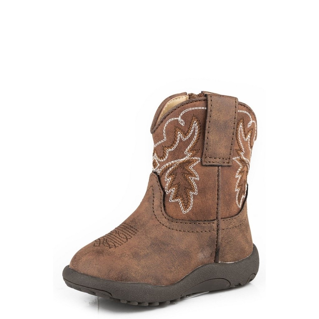 Roper Western Boots Boys Heritage 4" Brown 09-016-1900-3367 BR Image 1