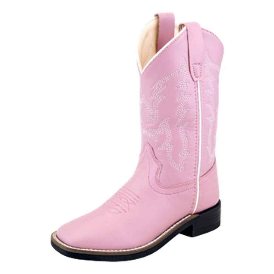 Old West Cowboy Boots Girls Cushion Insole Pink Color VB9131 Image 1