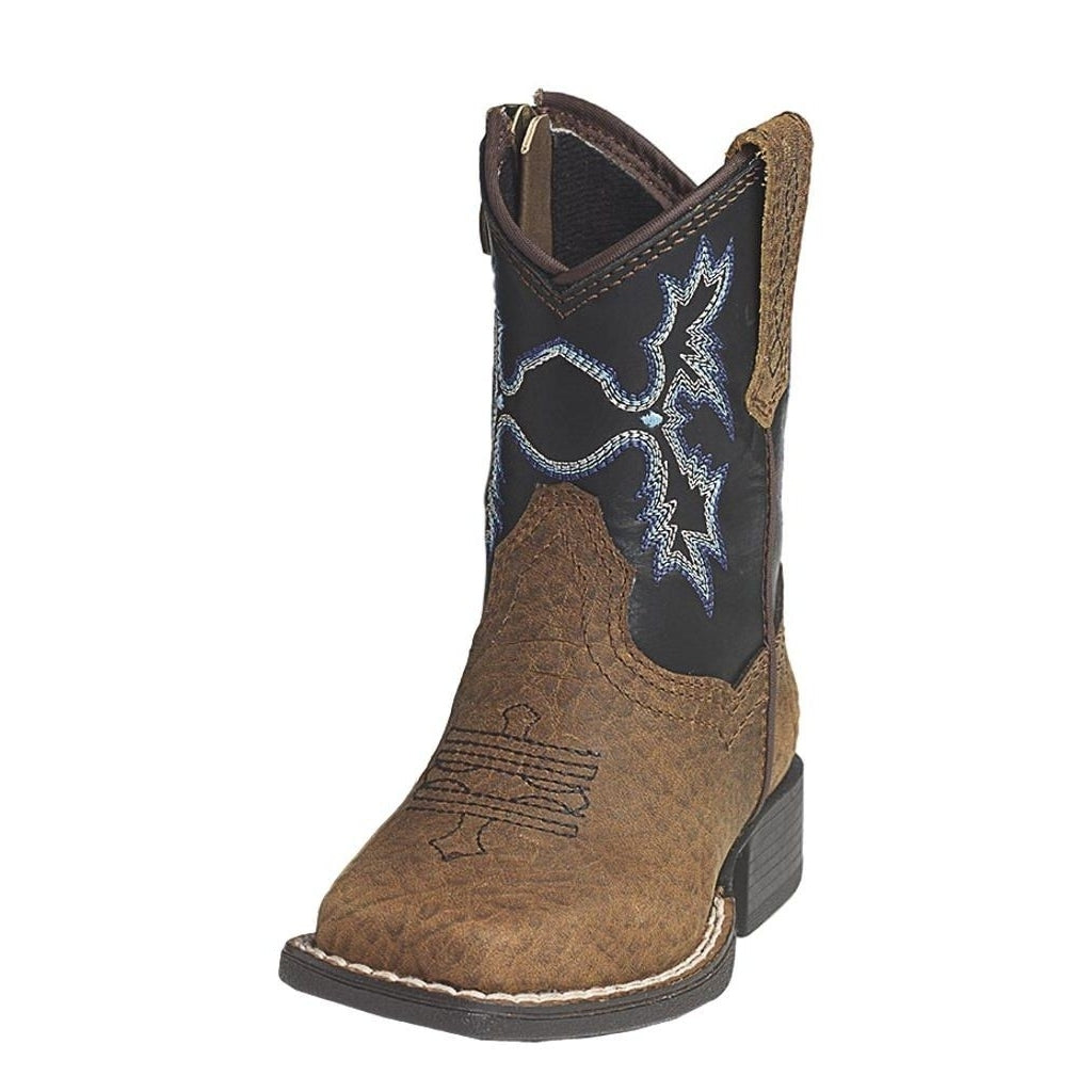 Ariat Western Boots Boy Tombstone Lil Stompers Medium Brown A441000544 Image 1