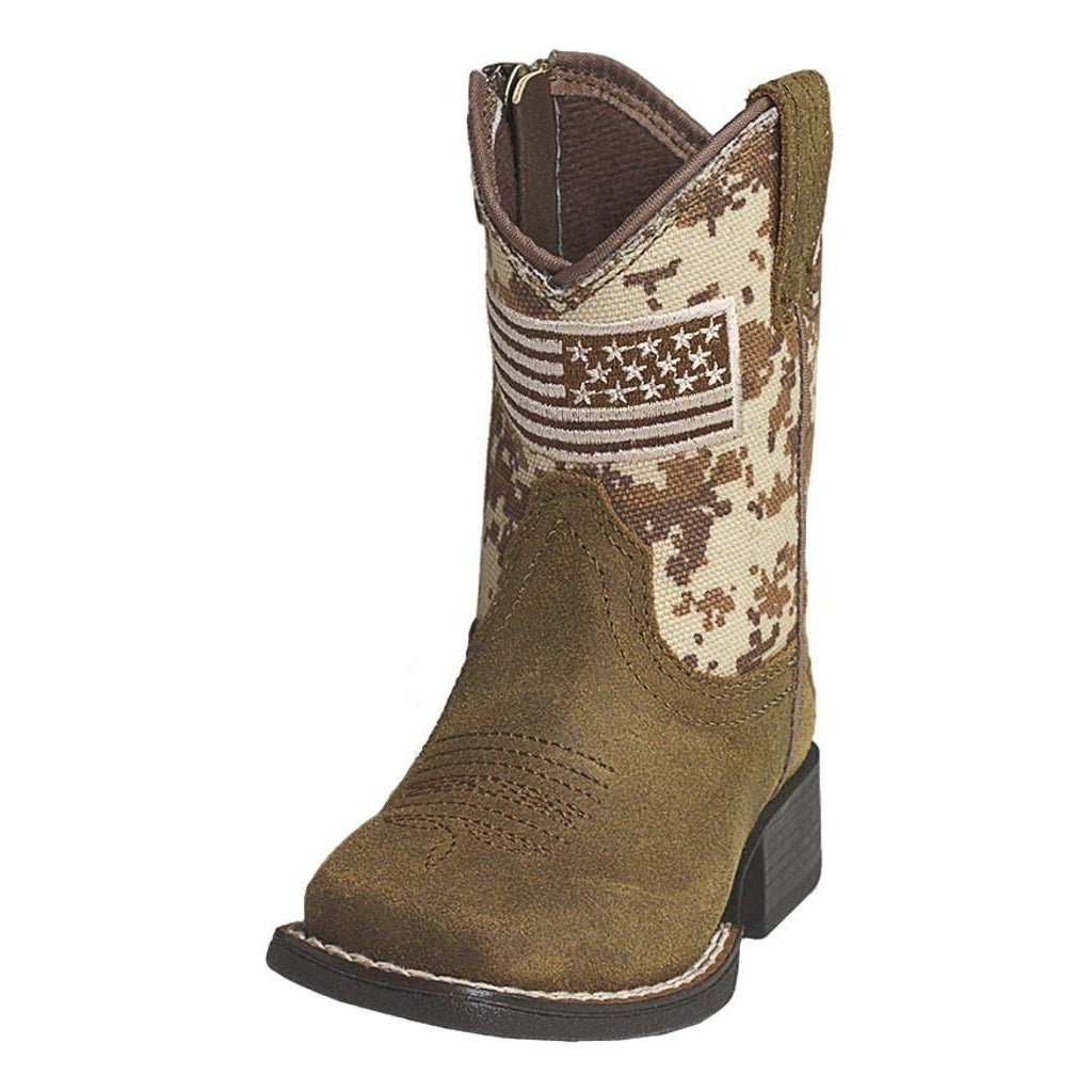 Ariat Western Boots Boys Dallas Digital Camo Medium Brown A441000644 Image 1