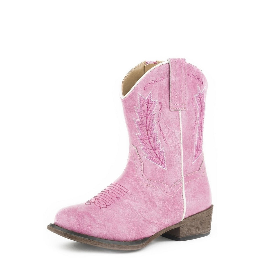 Roper Western Boots Girls Taylor Infant Pink 09-017-1939-2404 PI Image 1