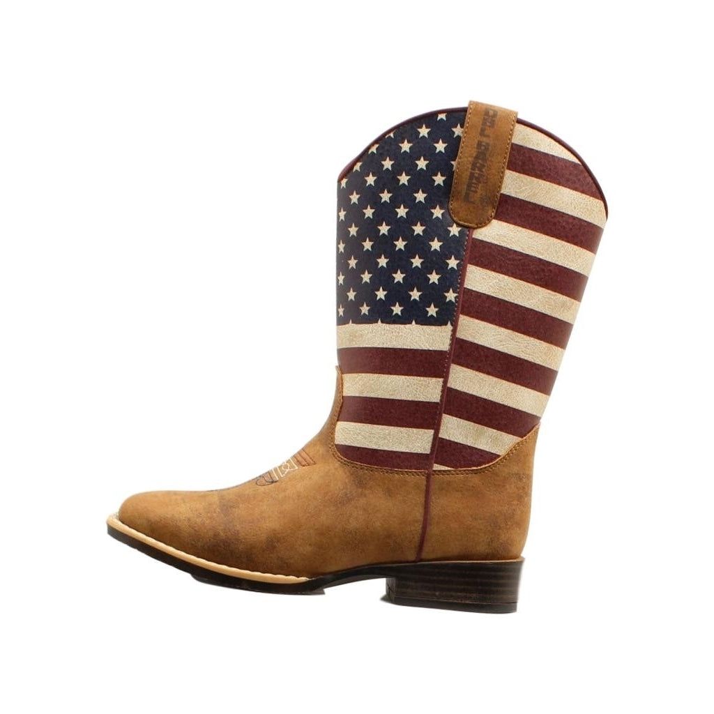 Twister Western Boots Boys Jacob USA Flag Square Multi-Color 446000108 Image 1