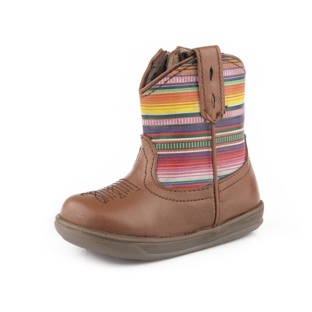 Roper Western Boots Girls Cora Serape Zipper Tan 09-016-0914-3240 TA Image 1