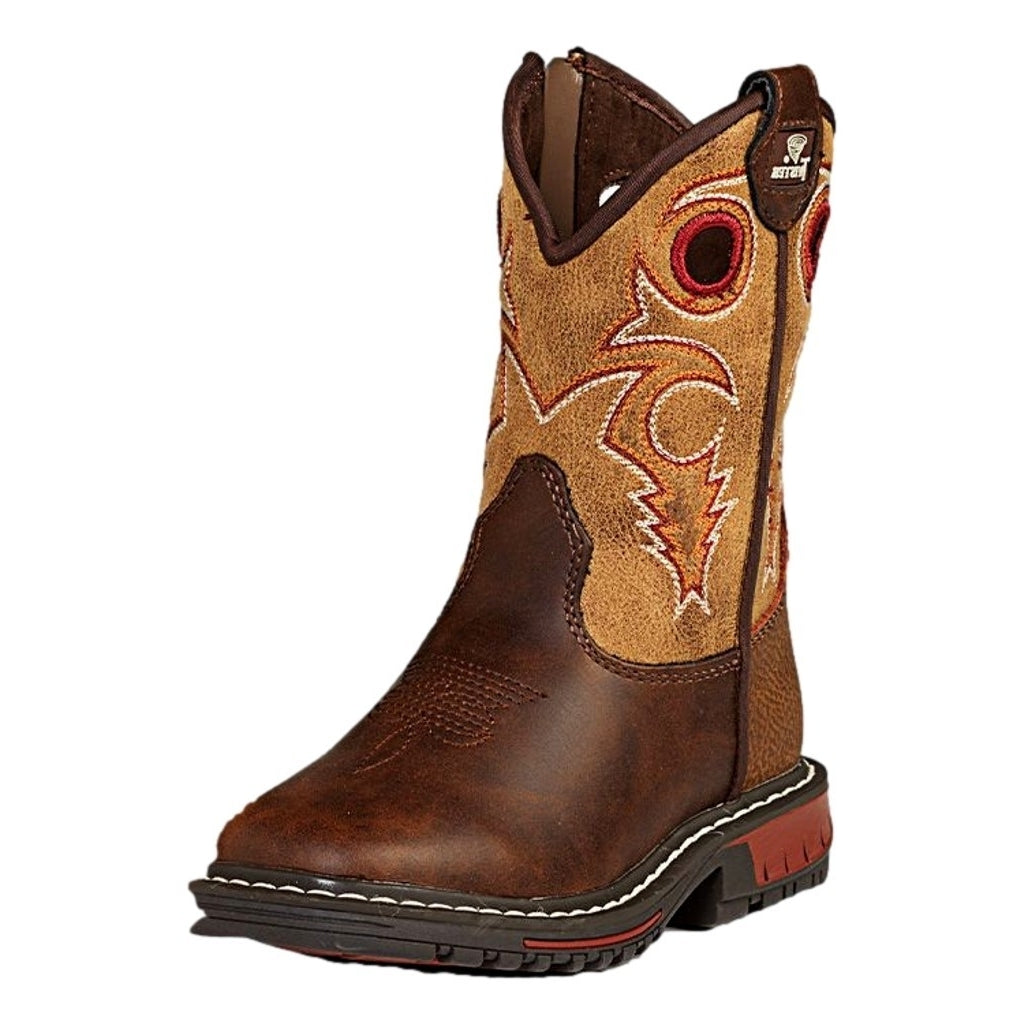 Twister Western Boots Boys Flynn Toddler Square Toe Brown 443003402 Image 1