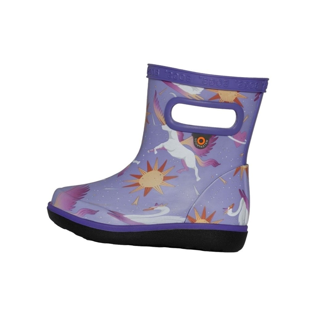 Bogs Outdoor Boots Girls Skipper II Unicorn Swan Violet Multi 73182I Image 1